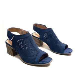 Sonoma Peep Toe Suede Booties